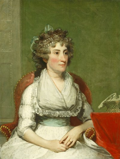 Catherine Yates Pollock (mevrouw George Pollock), 1793-4 door Gilbert Stuart